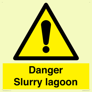 Danger Slurry lagoon